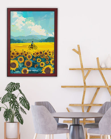 Sunflower Trails [BREATHE] Art Poster