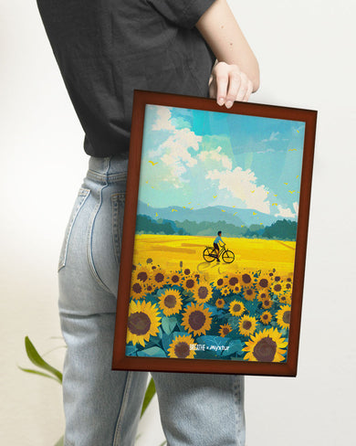 Sunflower Trails [BREATHE] Art Poster