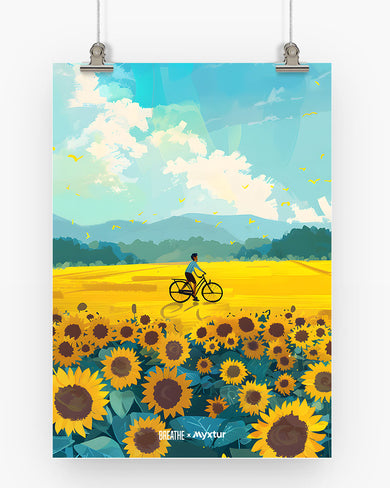 Sunflower Trails [BREATHE] Art Poster