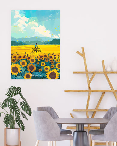 Sunflower Trails [BREATHE] Art Poster