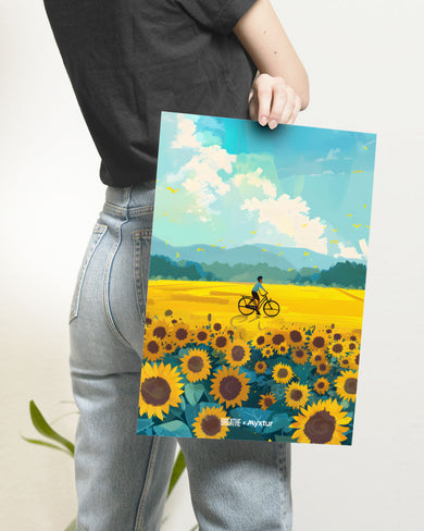 Sunflower Trails [BREATHE] Art Poster
