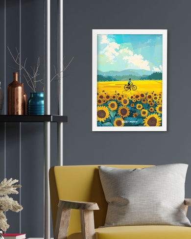 Sunflower Trails [BREATHE] Art Poster