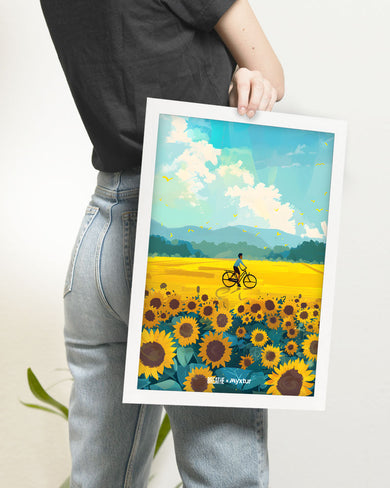 Sunflower Trails [BREATHE] Art Poster
