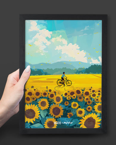 Sunflower Trails [BREATHE] Art Poster