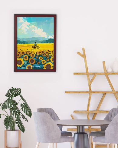 Sunflower Trails [BREATHE] Art Poster