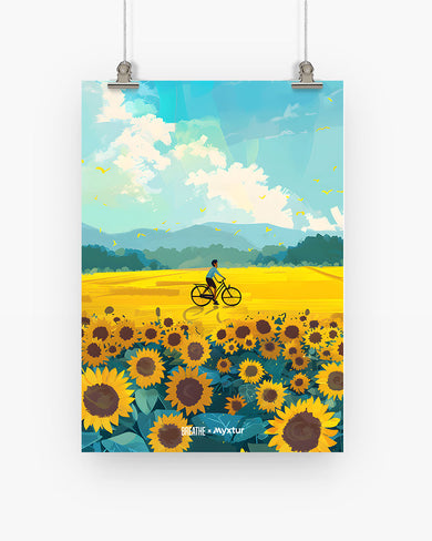 Sunflower Trails [BREATHE] Art Poster