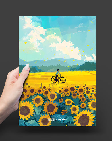 Sunflower Trails [BREATHE] Art Poster