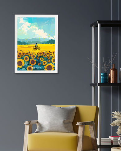 Sunflower Trails [BREATHE] Art Poster