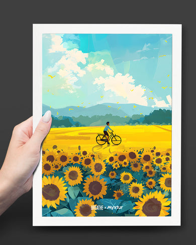 Sunflower Trails [BREATHE] Art Poster