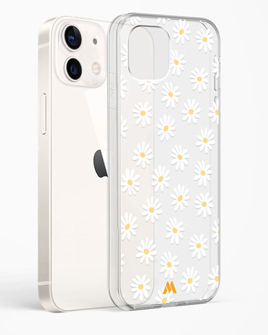 Magnolias on Lavender Crystal Clear Transparent Case-(Apple)