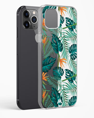 Jungle Leaves Crystal Clear Transparent Case-(Apple)