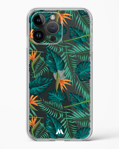 Jungle Leaves Crystal Clear Transparent Case-(Apple)