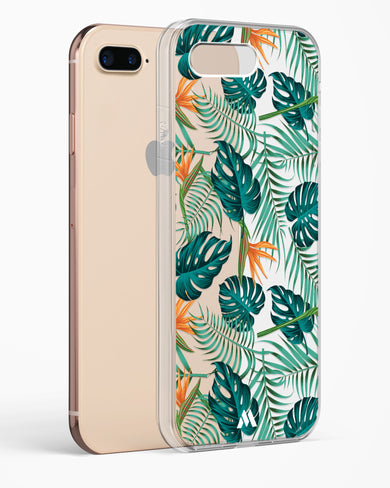 Jungle Leaves Crystal Clear Transparent Case-(Apple)