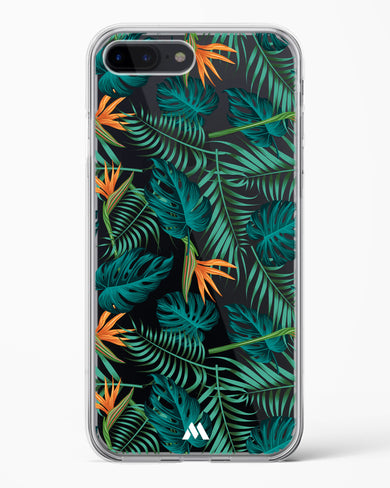 Jungle Leaves Crystal Clear Transparent Case-(Apple)