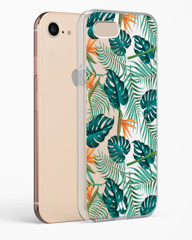 Jungle Leaves Crystal Clear Transparent Case-(Apple)