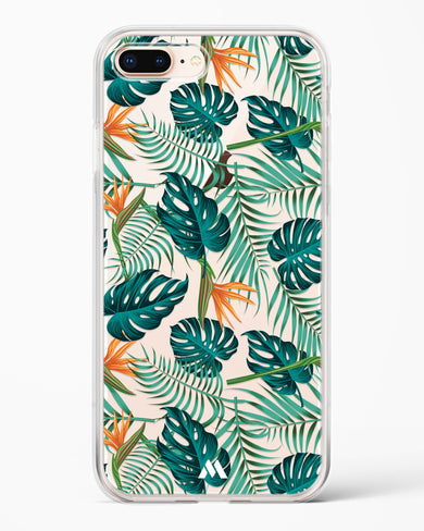 Jungle Leaves Crystal Clear Transparent Case-(Apple)