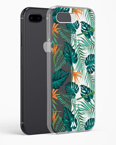 Jungle Leaves Crystal Clear Transparent Case-(Apple)