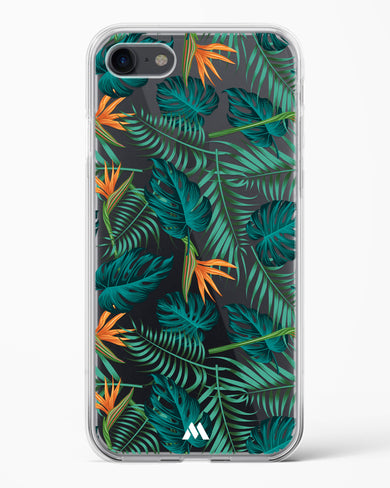 Jungle Leaves Crystal Clear Transparent Case-(Apple)