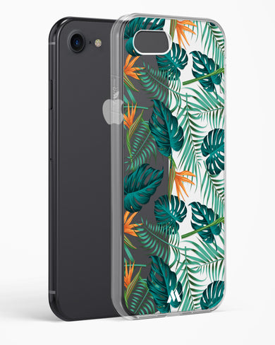 Jungle Leaves Crystal Clear Transparent Case-(Apple)