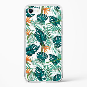 Jungle Leaves Crystal Clear Transparent Case-(Apple)