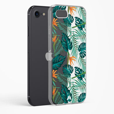 Jungle Leaves Crystal Clear Transparent Case-(Apple)