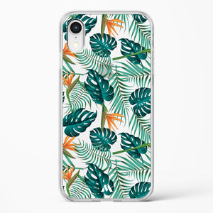 Jungle Leaves Crystal Clear Transparent Case-(Apple)