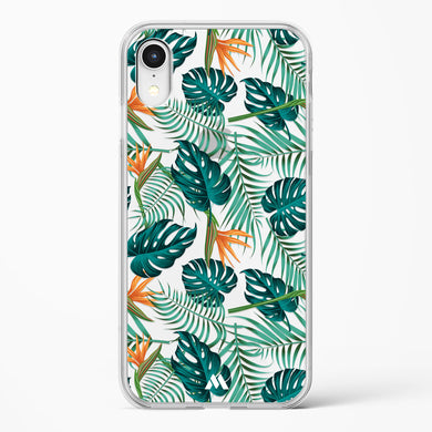 Jungle Leaves Crystal Clear Transparent Case-(Apple)