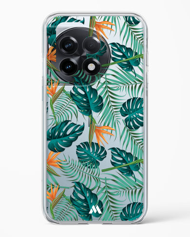 Jungle Leaves Crystal Clear Transparent Case-(OnePlus)