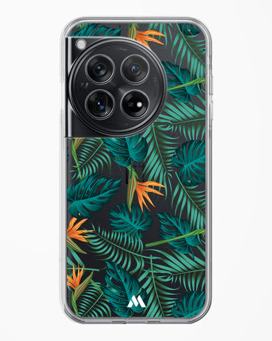 Jungle Leaves Crystal Clear Transparent Case-(OnePlus)