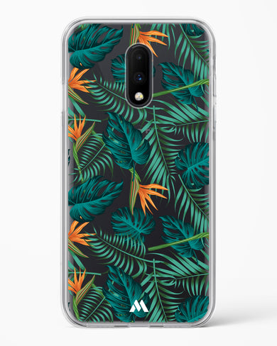 Jungle Leaves Crystal Clear Transparent Case-(OnePlus)