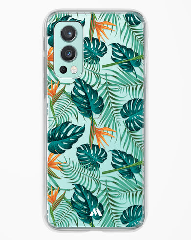 Jungle Leaves Crystal Clear Transparent Case-(OnePlus)