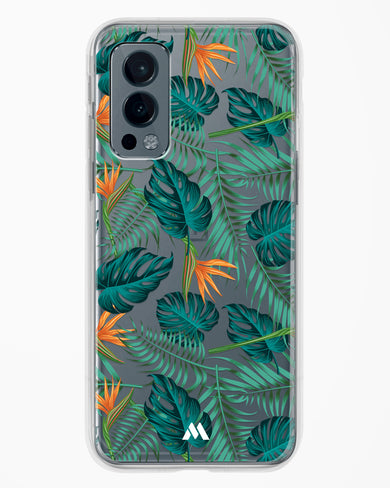 Jungle Leaves Crystal Clear Transparent Case-(OnePlus)