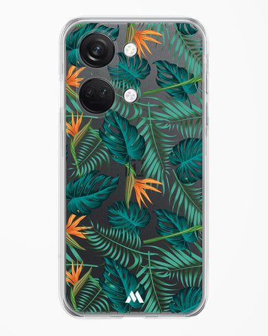 Jungle Leaves Crystal Clear Transparent Case-(OnePlus)