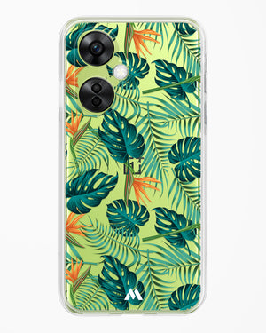 Jungle Leaves Crystal Clear Transparent Case-(OnePlus)