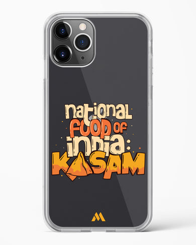 National Food Kasam Crystal Clear Transparent Case-(Apple)