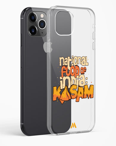 National Food Kasam Crystal Clear Transparent Case-(Apple)