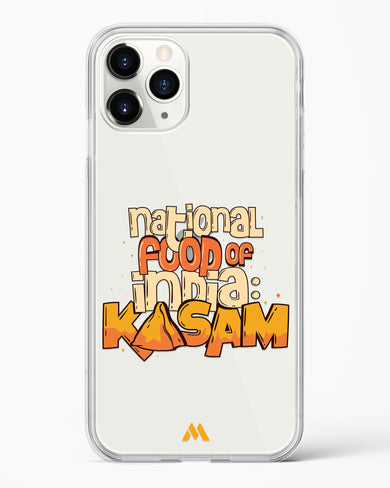 National Food Kasam Crystal Clear Transparent Case-(Apple)