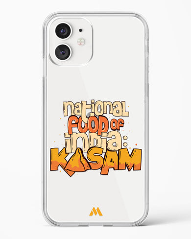 National Food Kasam Crystal Clear Transparent Case-(Apple)