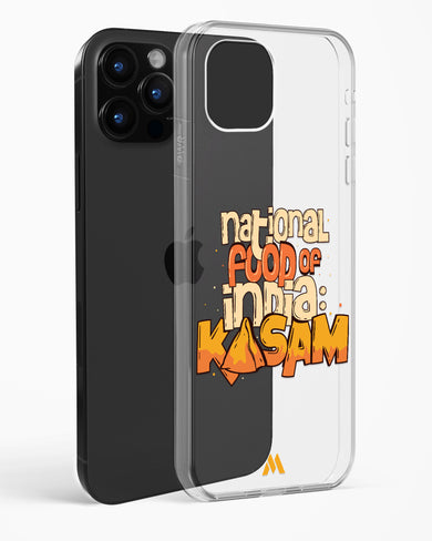 National Food Kasam Crystal Clear Transparent Case-(Apple)