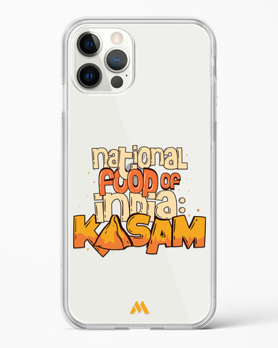 National Food Kasam Crystal Clear Transparent Case-(Apple)