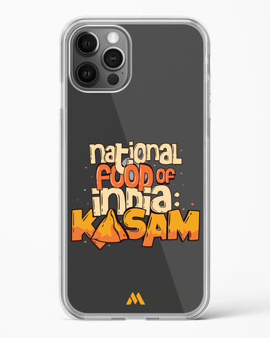 National Food Kasam Crystal Clear Transparent Case-(Apple)