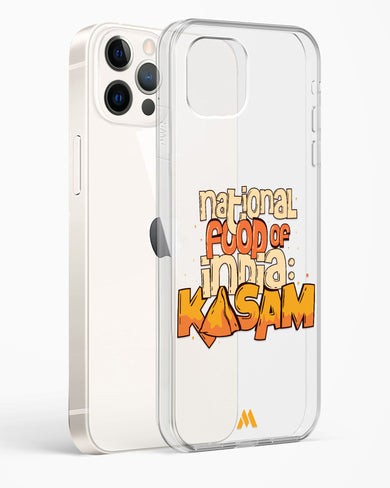 National Food Kasam Crystal Clear Transparent Case-(Apple)