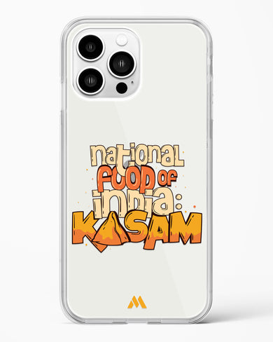 National Food Kasam Crystal Clear Transparent Case-(Apple)