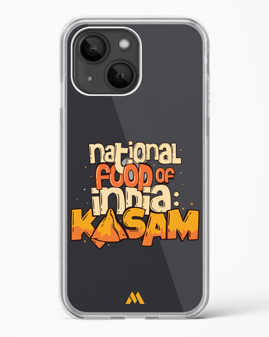 National Food Kasam Crystal Clear Transparent Case-(Apple)