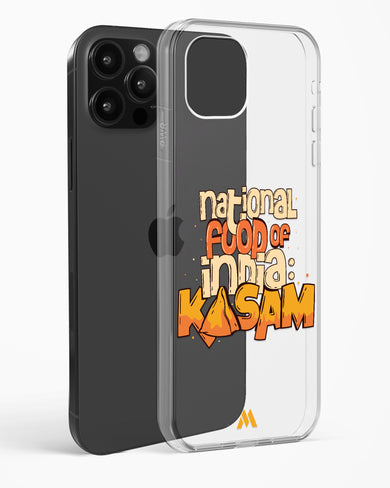 National Food Kasam Crystal Clear Transparent Case-(Apple)