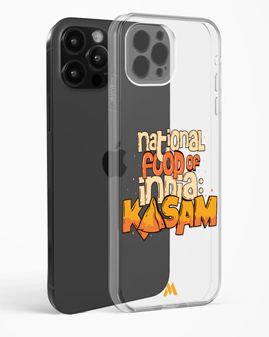 National Food Kasam Crystal Clear Transparent Case-(Apple)