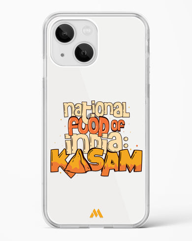 National Food Kasam Crystal Clear Transparent Case-(Apple)