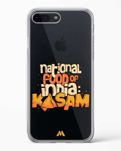 National Food Kasam Crystal Clear Transparent Case-(Apple)