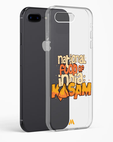 National Food Kasam Crystal Clear Transparent Case-(Apple)