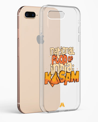 National Food Kasam Crystal Clear Transparent Case-(Apple)